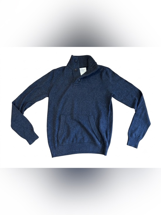 Abercrombie & Fitch Other - Abercrombie & Fitch Button Mock Neck Pullover Sweater Knit Long Sleeve Pocket XL